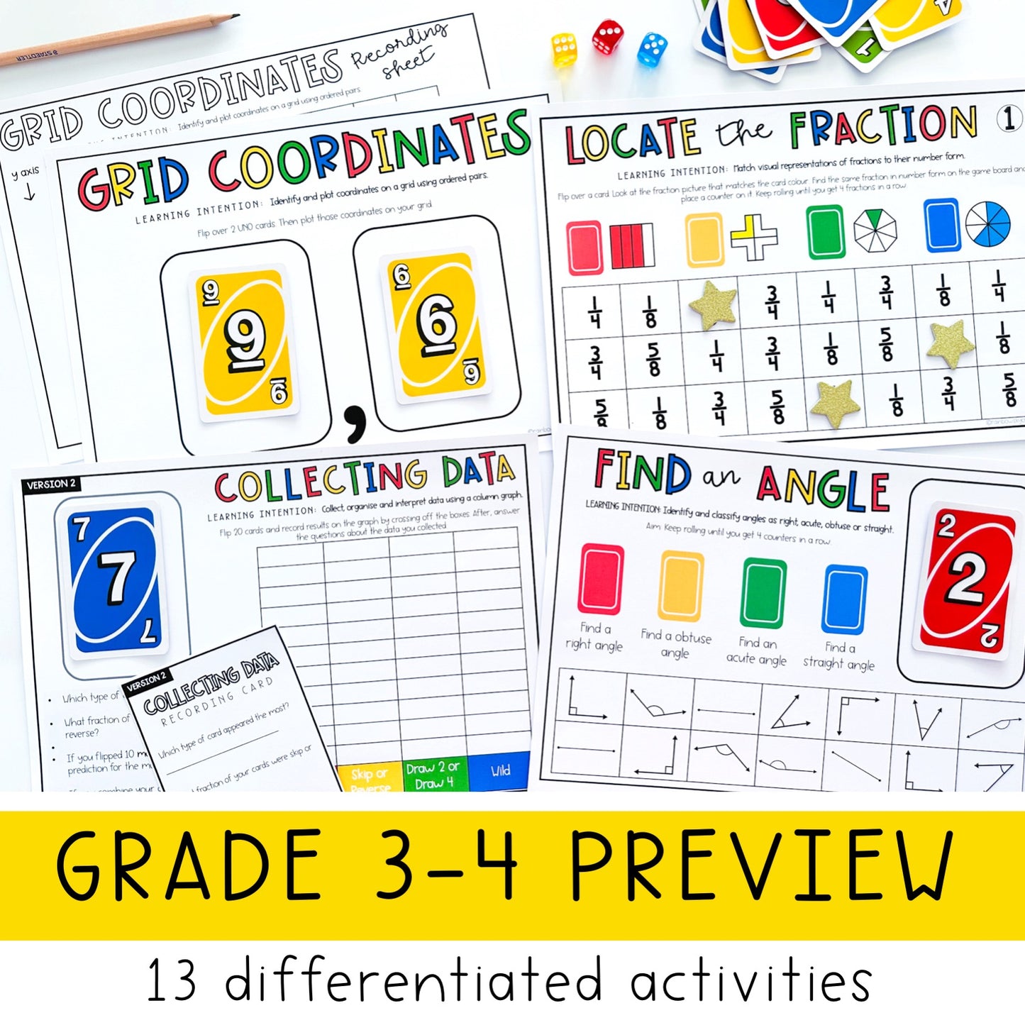 UNO Card Games BUNDLE | Kindergarten - Grade 6 [VERSION 3]