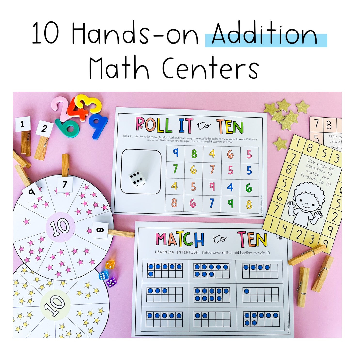 Friends To 10 BUNDLE | Addition & Subtraction | Worksheets, Centres & Activities