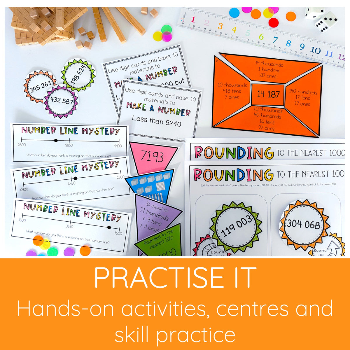 Grades 3 - 4 Math Essentials Mega Bundle - Games & Hands-on Activities