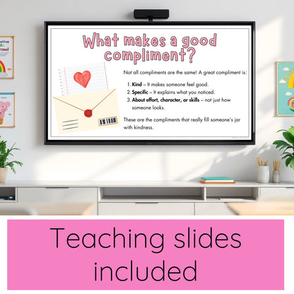 Valentine Kindness Activity / Valentine's Day Craft / Compliment Jar