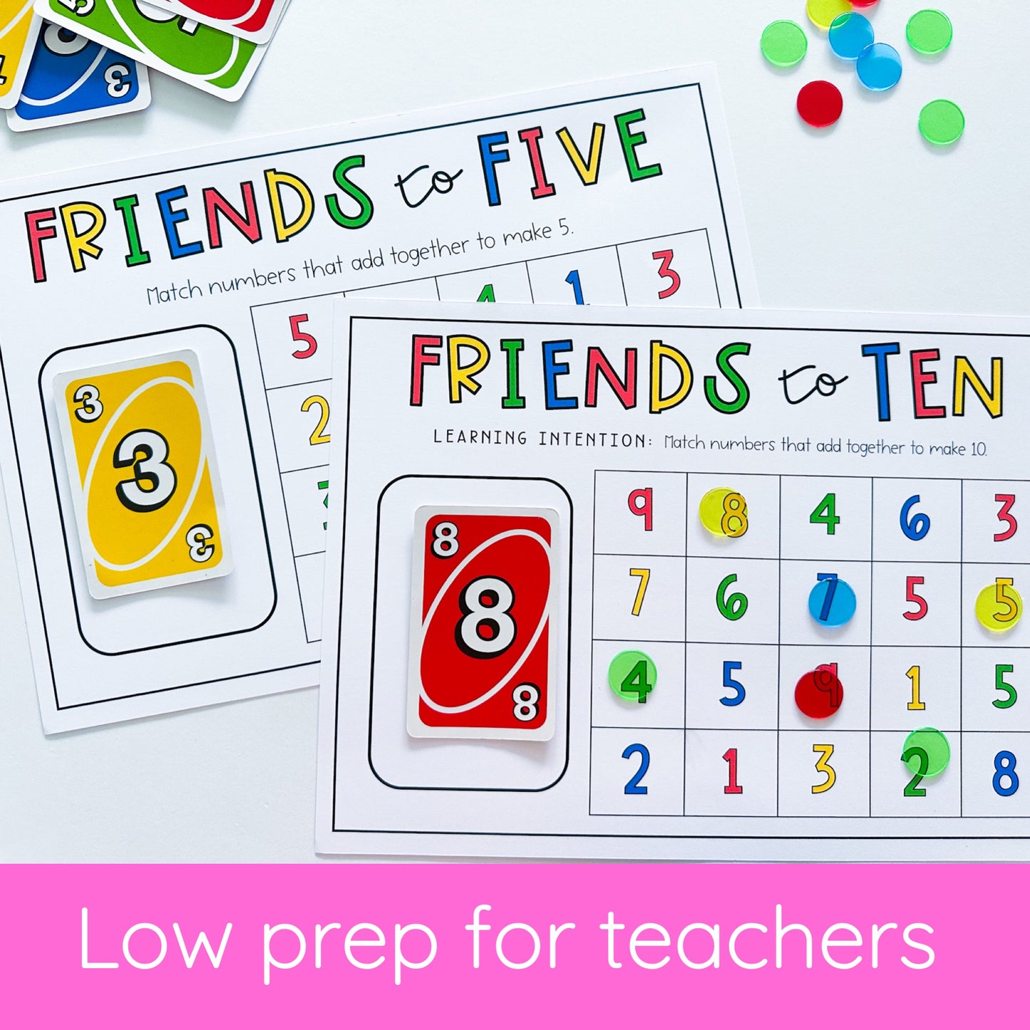 UNO Card Games - Kindergarten (VERSION 1)