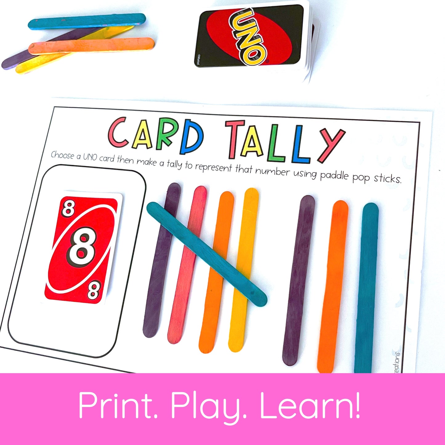 UNO Card Games - Kindergarten (VERSION 1)