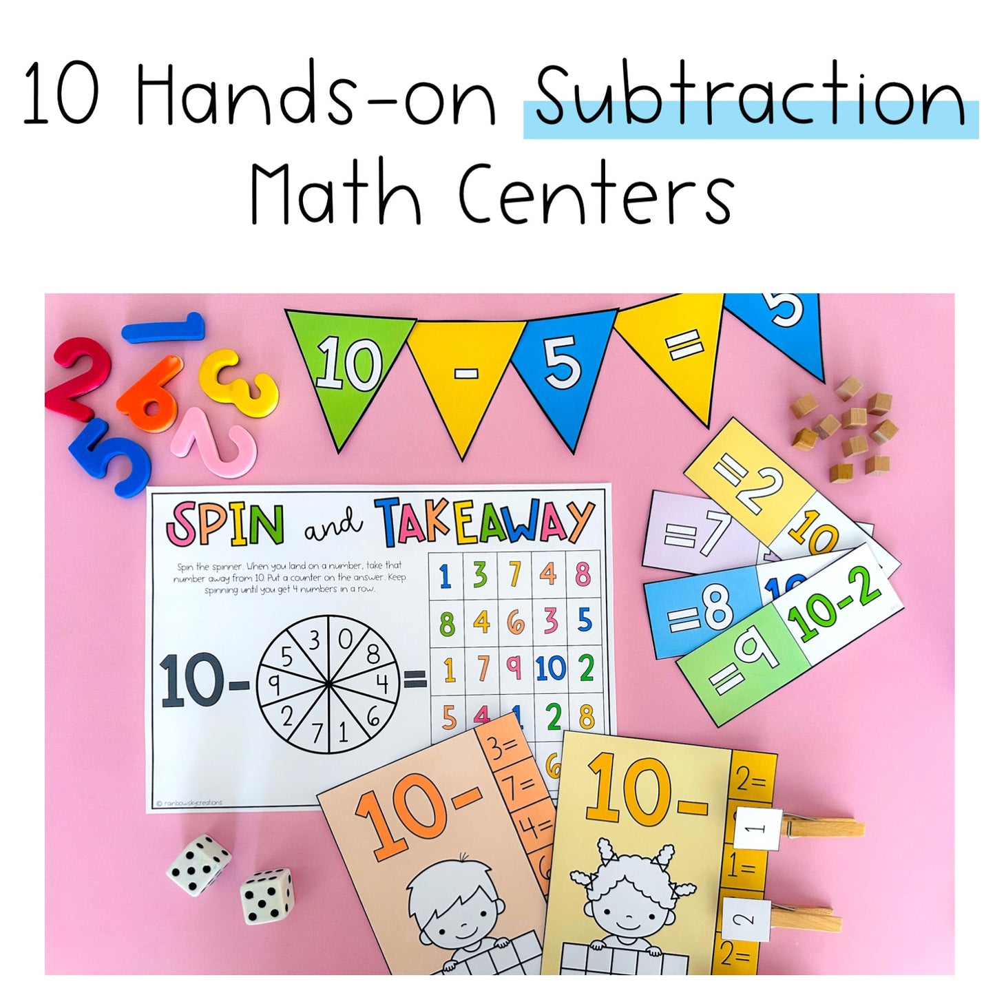 Friends To 10 BUNDLE | Addition & Subtraction | Worksheets, Centres & Activities