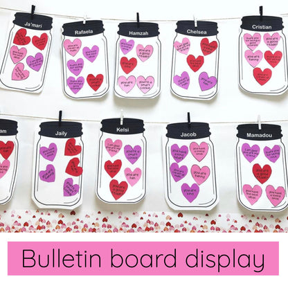 Valentine Kindness Activity / Valentine's Day Craft / Compliment Jar