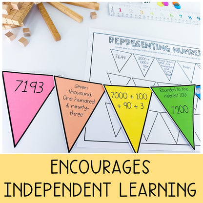 Hands-on Place Value Activities / Third and Fourth Grade Number Sense Activities