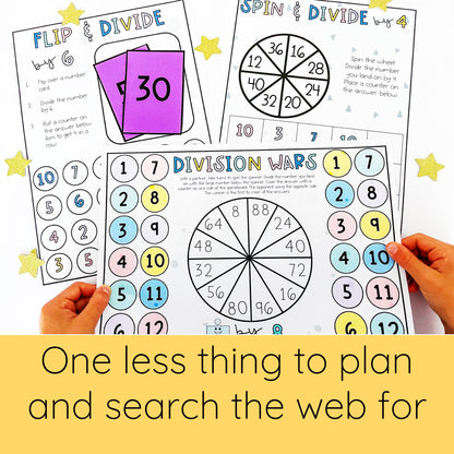 Multiplication and Division MEGA BUNDLE - Times Table Games + Fact Fluency