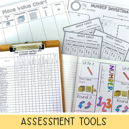 Hands-on Place Value Activities / Third and Fourth Grade Number Sense Activities