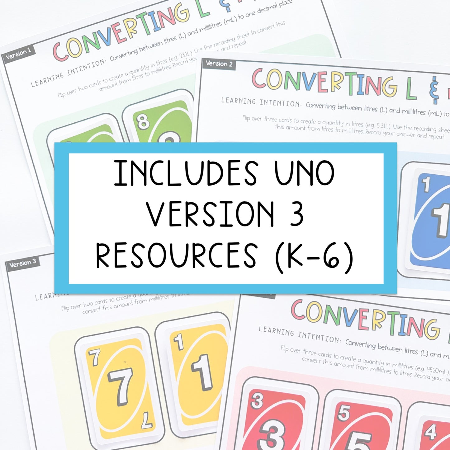 UNO Card Games BUNDLE | Kindergarten - Grade 6 [VERSION 3]