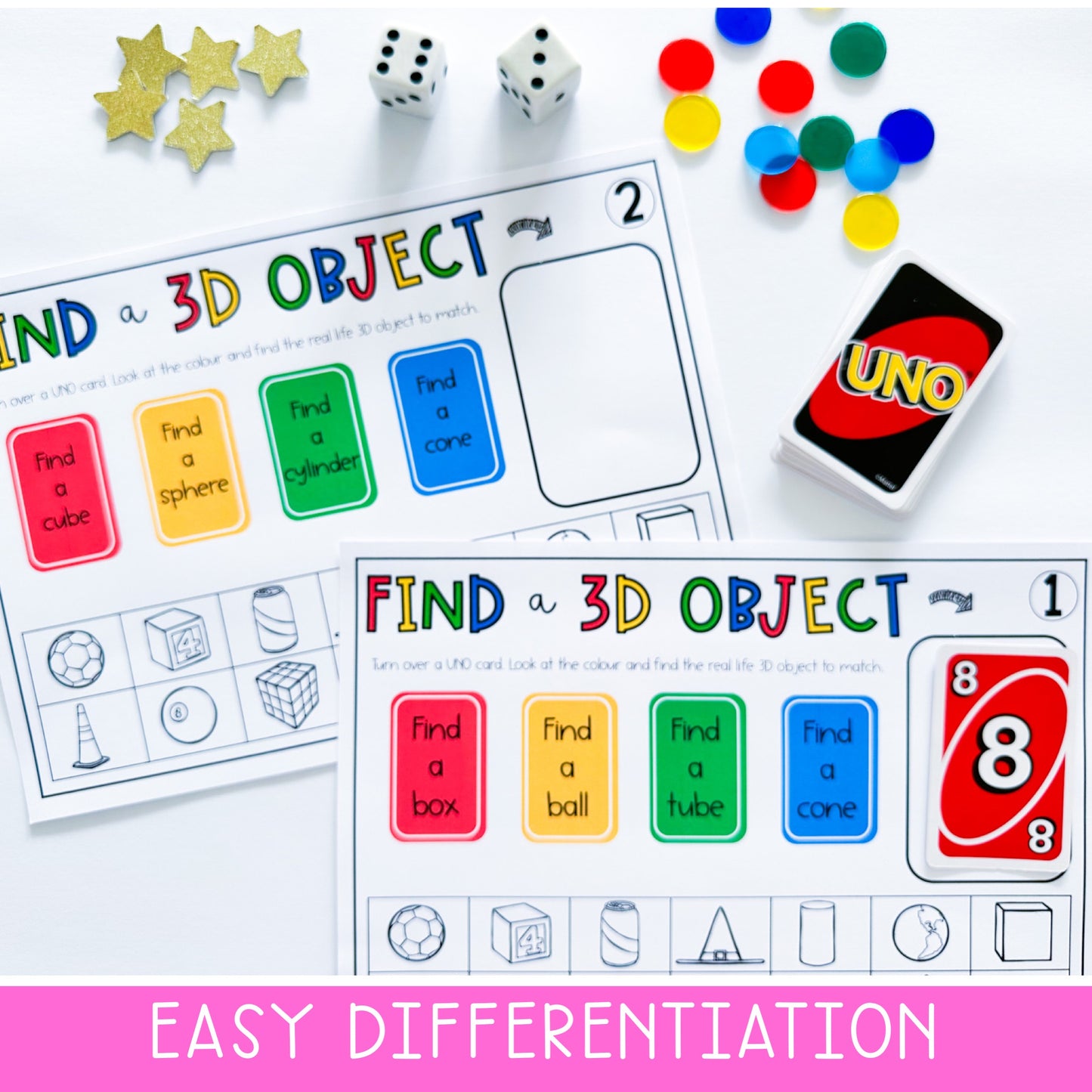UNO Card Games BUNDLE | Math Centres | Kindergarten, Foundation, Prep [VERSIONS 1, 2 & 3]