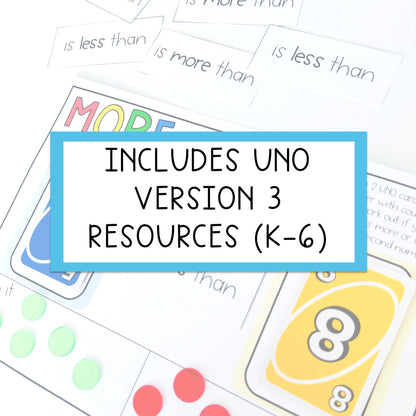 Uno Math Games Bundle - Kindergarten to Grade 6 (Version 4)