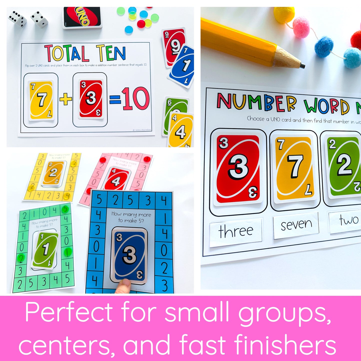 UNO Card Games - Kindergarten (VERSION 1)