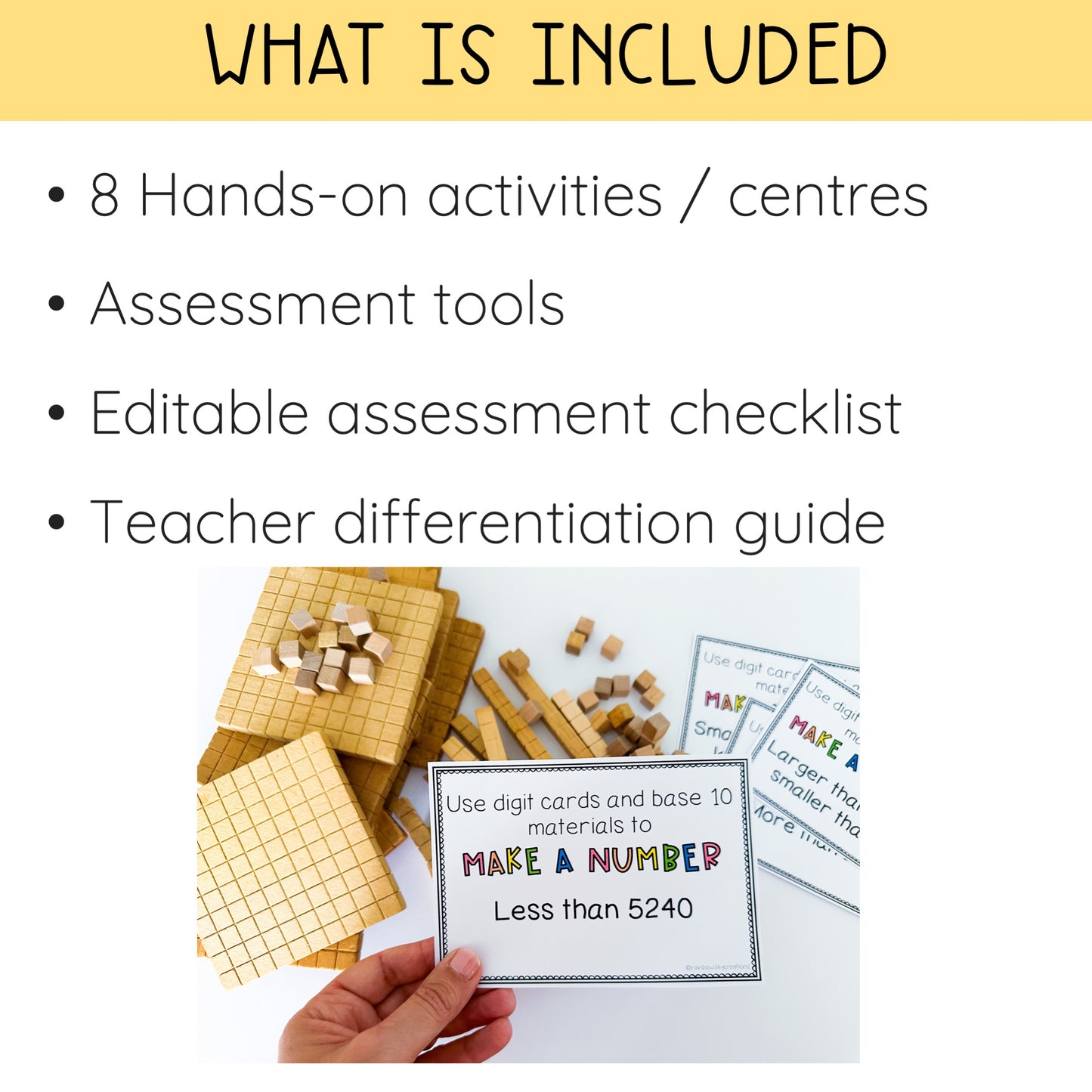 Hands-on Place Value Activities / Third and Fourth Grade Number Sense Activities