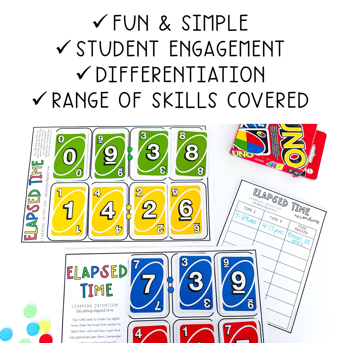 Uno Math Games Bundle - Kindergarten to Grade 6 (Version 4)