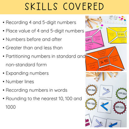 Hands-on Place Value Activities / Third and Fourth Grade Number Sense Activities