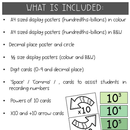 Place Value Posters | Interactive Place Value Chart [Tropical Theme]