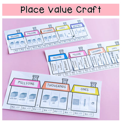 Place Value BUNDLE | Posters, Worksheets & Games | Grades 3-5