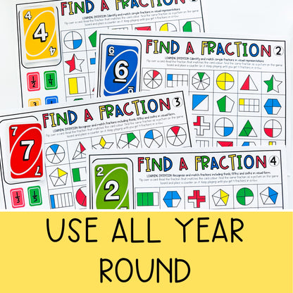 Uno Math Games BUNDLE - Grades 3-4 (Versions 1,2,3 & 4)