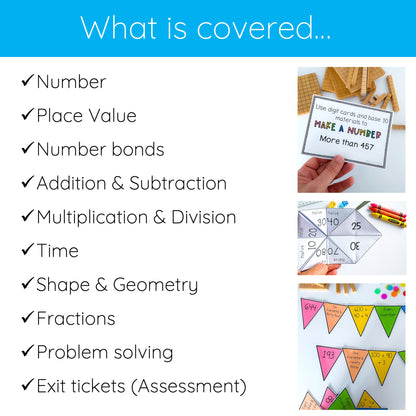 Grade 2 Math Essentials Mega Bundle - Games & Hands-On Activities
