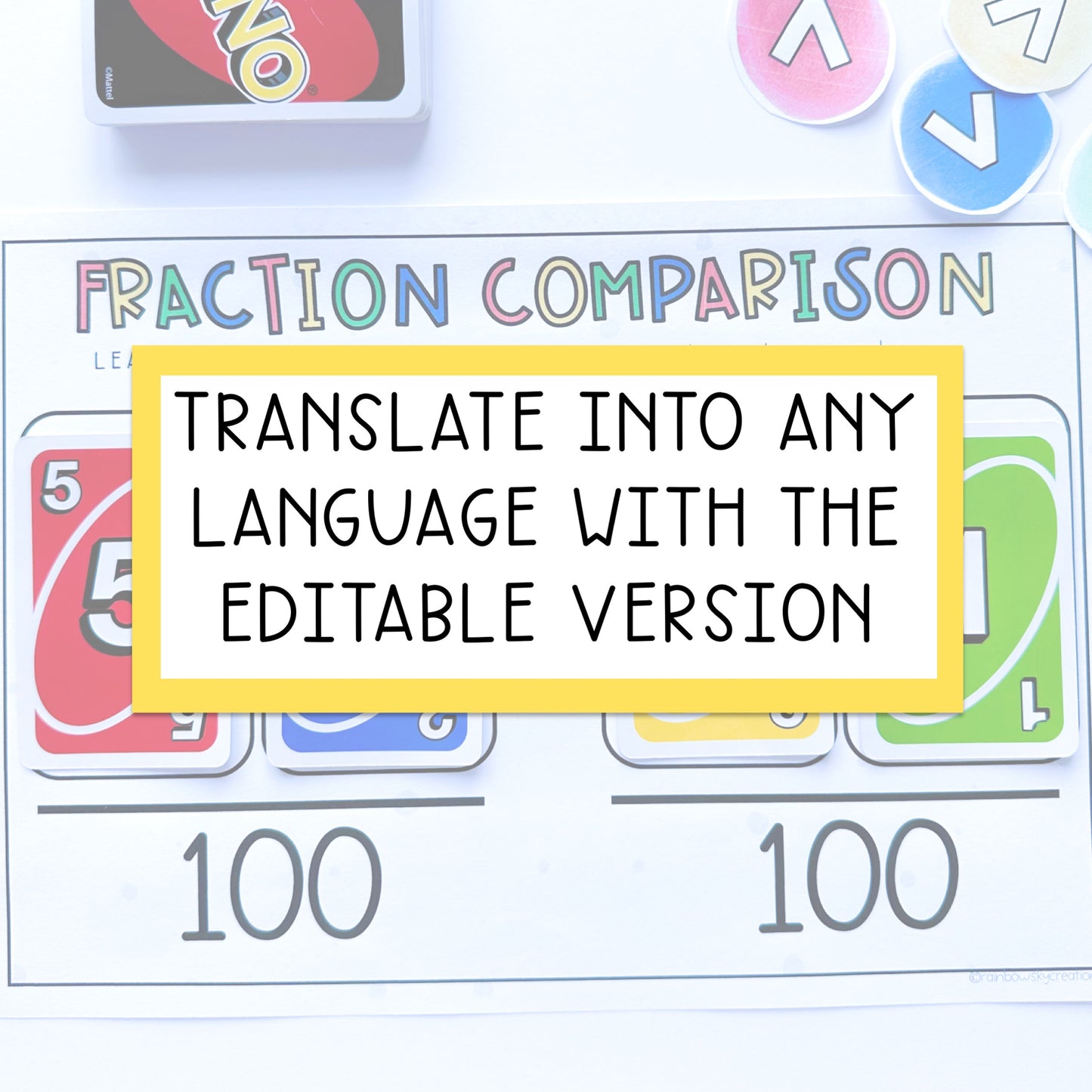 UNO Card Games BUNDLE | Math Centres | Grades 3-4 [VERSIONS 1, 2 & 3]