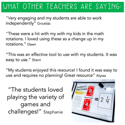 UNO Card Games - Grades 5-6 (VERSION 1)