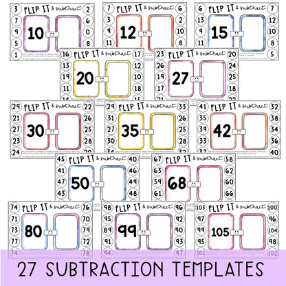 Flip It Fluency Games BUNDLE - Addition, Subtraction, Multiplication & Division