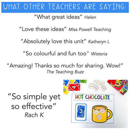 UNO Math Games BUNDLE - Preschool (Versions 1 &2)