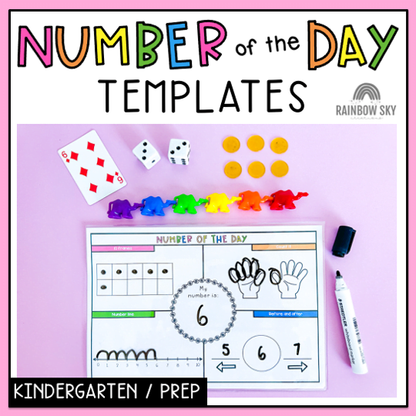 Number of the Day Templates 0-20 | Kindergarten