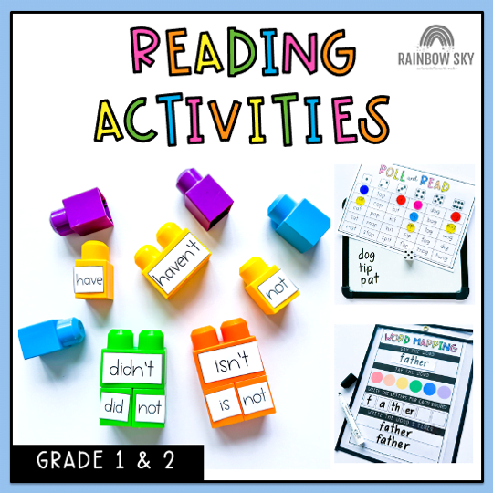 Grade 1 + 2 Reading Group Activities | Literacy Block