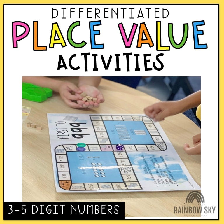 Place Value Worksheets & Games - Differentiated | Grade 3 & 4