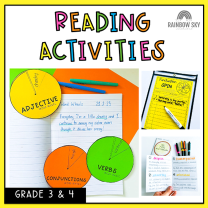 Grade 3 + 4 Reading Group Activities | Literacy Block