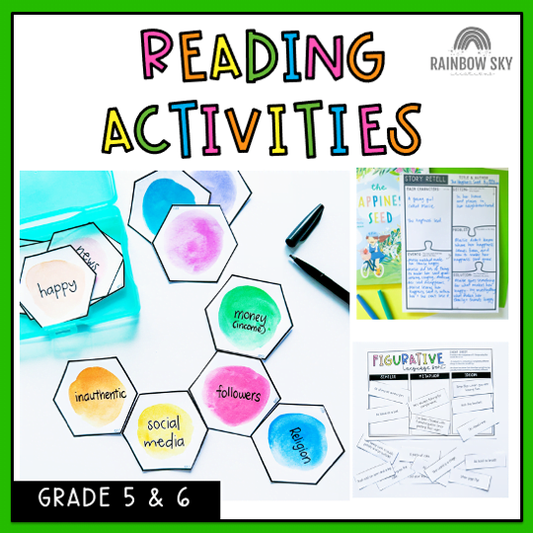 Grade 5 + 6 Reading Group Activities | Literacy Block