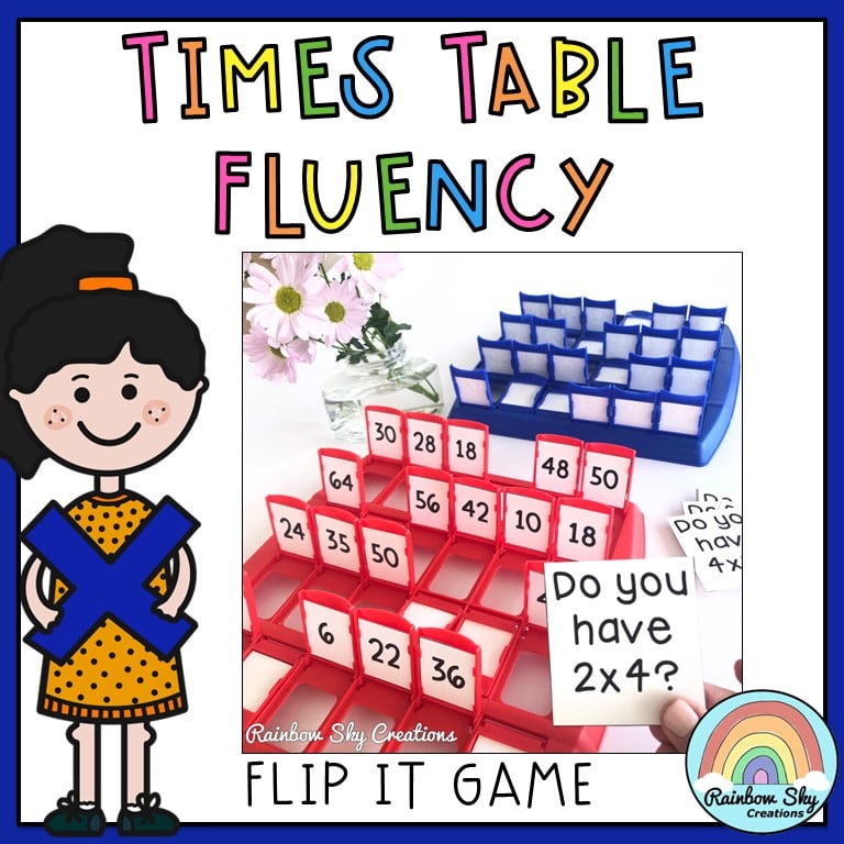 Multiplication Fluency Game | Flip It Game | Times Table Fluency [Edit ...