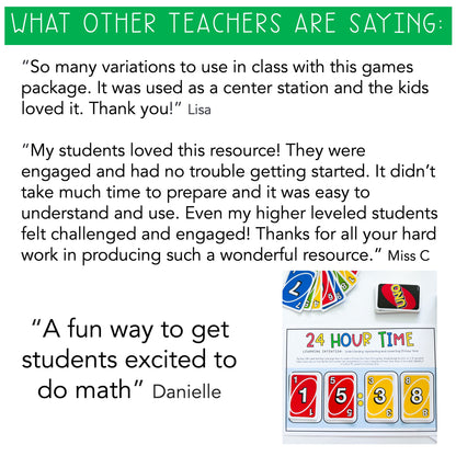 UNO Card Games - Grades 5-6 (VERSION 1)
