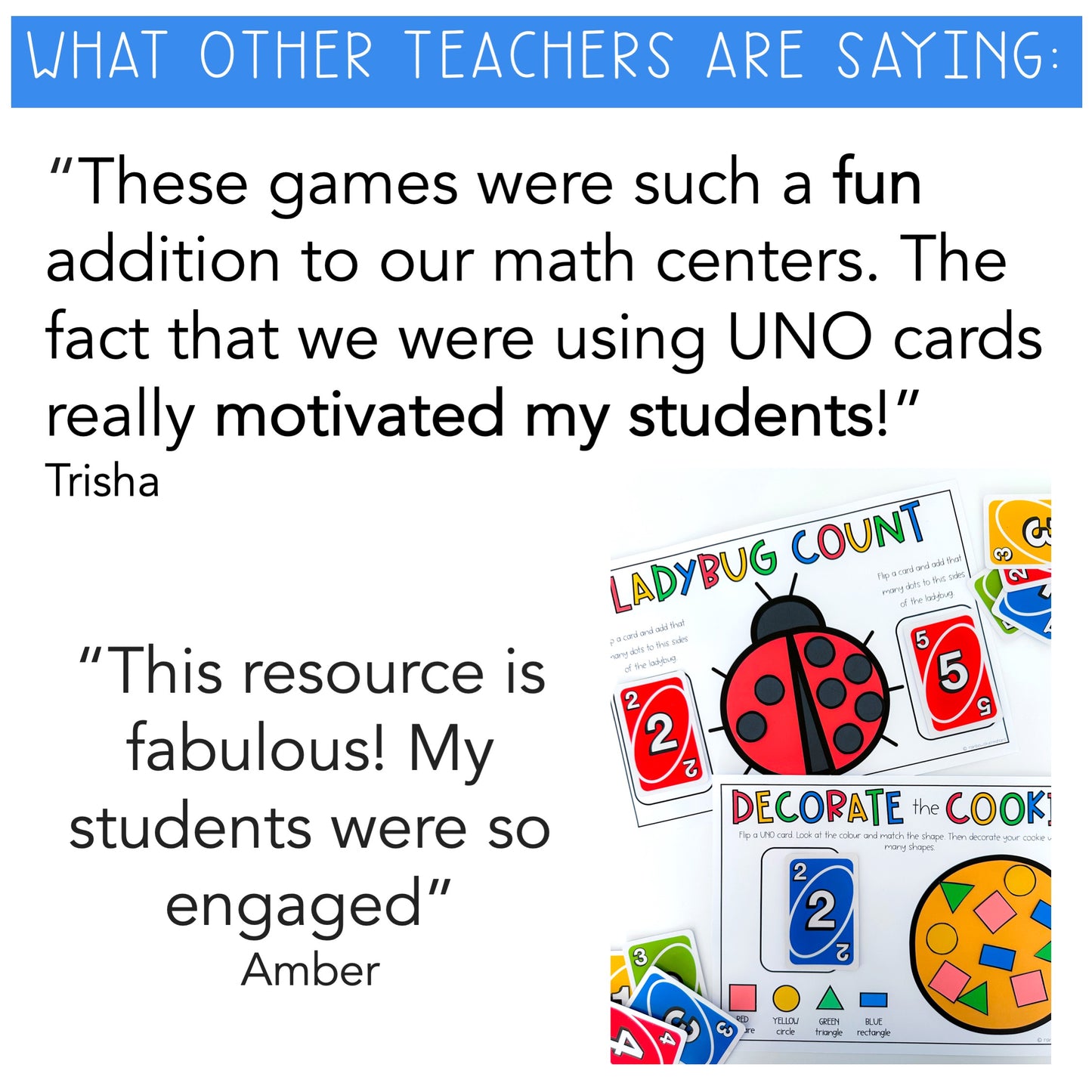 UNO Math Games BUNDLE - Preschool (Versions 1 &2)