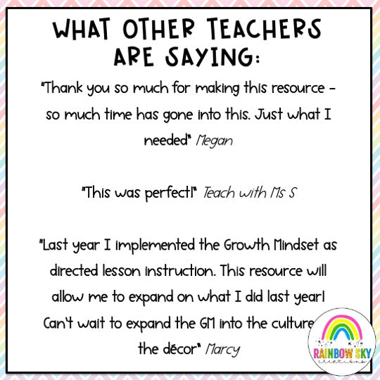 Growth Mindset BUNDLE | Growth Mindset Lessons | Grades 1-2