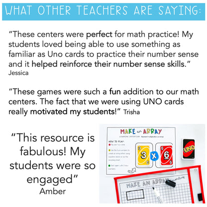 UNO Card Games BUNDLE | Kindergarten - Grade 6 [VERSION 3]