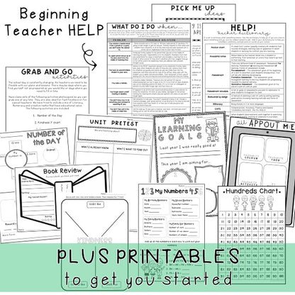 Beginning Year Teacher Resource MEGA BUNDLE | New Teacher Help