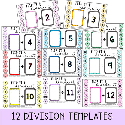 Flip It Fluency Games BUNDLE - Addition, Subtraction, Multiplication & Division