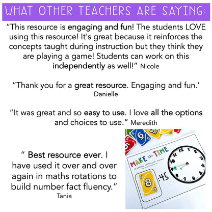 UNO Card Games BUNDLE | Grades 1-2 [VERSIONS 1, 2 & 3]