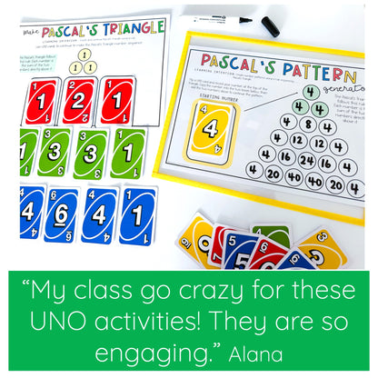 Uno Math Games BUNDLE - Grades 5-6 (Versions 1,2,3 & 4)