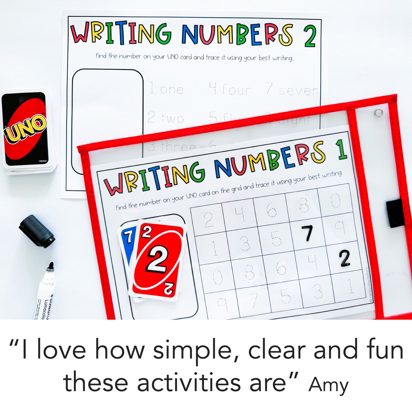 Uno Math Games BUNDLE - Kindergarten (Versions 1,2,3 & 4)