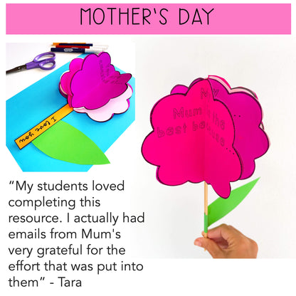 3D Seasonal Craft BUNDLE Year Long Bulletin Board Activities - Writing Activities