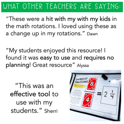 UNO Card Games BUNDLE | Math Centres | Grades 5-6 [VERSIONS 1, 2 & 3]