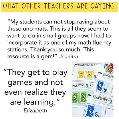 Uno Math Games BUNDLE - Grades 3-4 (Versions 1,2,3 & 4)