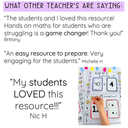 Flip It Fluency Games BUNDLE - Addition, Subtraction, Multiplication & Division