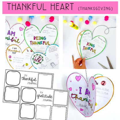 3D Seasonal Craft BUNDLE Year Long Bulletin Board Activities - Writing Activities