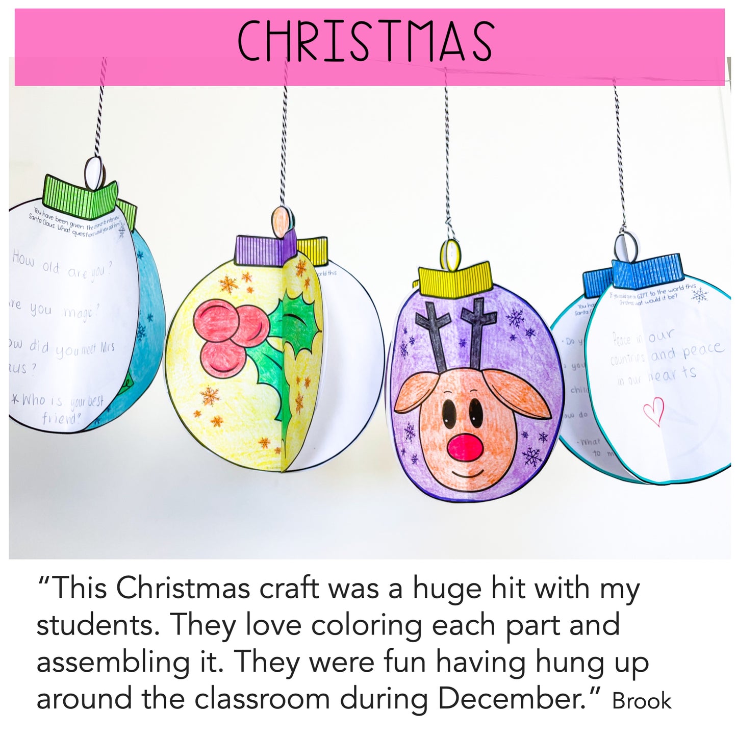 3D Seasonal Craft BUNDLE Year Long Bulletin Board Activities - Writing Activities