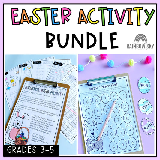 Easter Activity BUNDLE | Differentiated Easter Lessons Grades 3-5