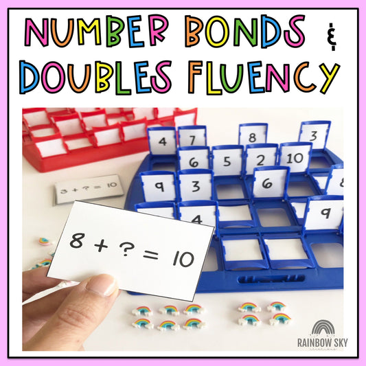Fluency Game | Number Bonds & Doubles | Addition & Subtraction [Editable]