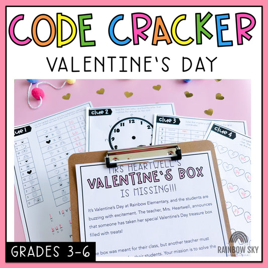 Code Breaker Activity | February Code Cracker | Valentine’s Day Theme